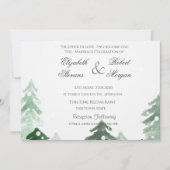 Woodland Forest Wedding Invitation Kaart (Voorkant)