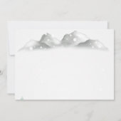 Woodland Forest Wedding Invitation Kaart (Achterkant)