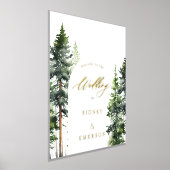 Woodland Forest Welcome Wedding Arch Folie Afdrukken (Laagn)