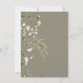 Woodland Forest Wieg Cradle Boho Baby shower Kaart (Achterkant)