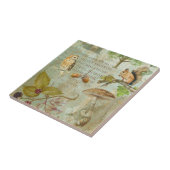 Woodland Forest Wildlife Squirrel, Owl, Autumnal S Tegeltje (Zijkant)