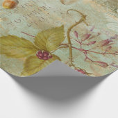 Woodland Forest Wildlife Squirrel, Owl, ontkoppeli Cadeaupapier (Hoek)