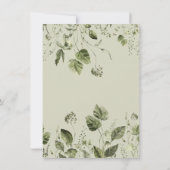 Woodland Forest Wreath Wieg Cradle Baby shower Kaart (Achterkant)