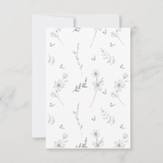 Woodland Forst Cute Beer Animal Baby shower Bedankkaart (Achterkant)