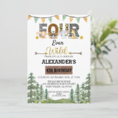 Woodland Four Ever Wild Verjaardag Kaart