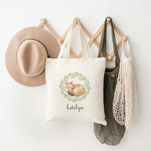 Woodland Fox Aangepast Tote Bag