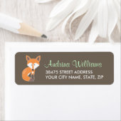 Woodland Fox Address Label (Insitu)
