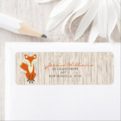 Woodland Fox Adresetiketten Etiket (Insitu)