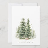 Woodland Fox Adventure wacht op Baby shower Kaart (Achterkant)