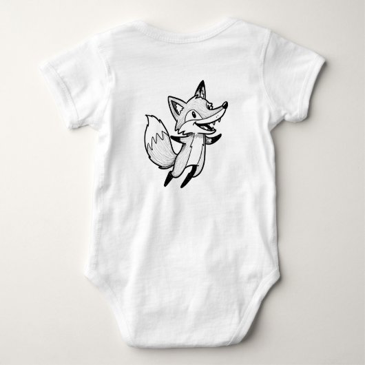 Woodland Fox Baby Bodysuit (Achterkant)