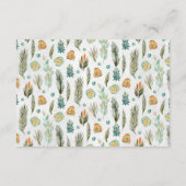 Woodland Fox Baby shower Advice Kaarten (Achterkant)