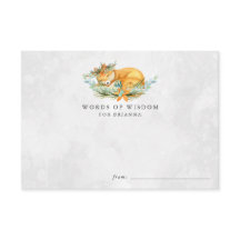 Woodland Fox Baby Shower Advieskaarten