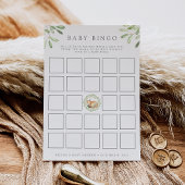 Woodland Fox Baby shower Bingo Game Kaart
