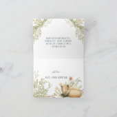 Woodland Fox | Baby shower bos Hartelijk dank Bedankkaart (Binnen)