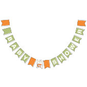 Woodland Fox Baby shower Bunting Flags Vlaggetjes (Alle)