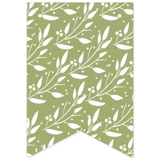 Woodland Fox Baby shower Bunting Flags Vlaggetjes (Eerste vlag)