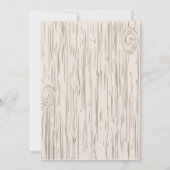 Woodland Fox Baby Shower Invitaties Kaart (Achterkant)