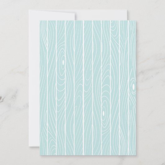 Woodland Fox Baby shower Invitation Oh Deer Kaart (Achterkant)