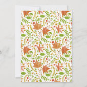 Woodland Fox Baby shower Invites / moeder en baby Kaart (Achterkant)