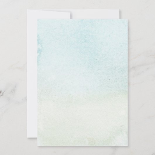 Woodland Fox Baby shower Kaart (Achterkant)