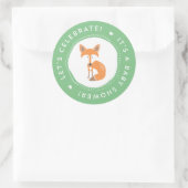 Woodland Fox Baby shower Stickers (Tas)