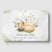 Woodland Fox | Baby shower van bosdieren Gastenboek (Voorkant)