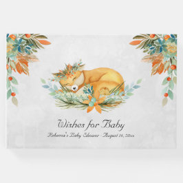 Woodland Fox | Baby shower van bosdieren Gastenboek