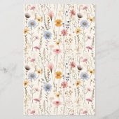 Woodland Fox Baby Voorspelling Spel Kaart Dusty Bl (Achterkant)