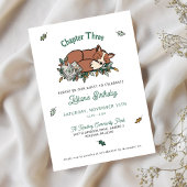 Woodland Fox boek thema verjaardag Kaart