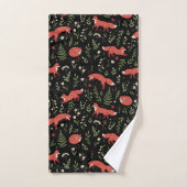 Woodland Fox Botanical Pattern Bad Handdoek (Handdoek)