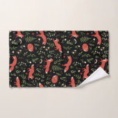 Woodland Fox Botanical Pattern Bad Handdoek (Handdoek)