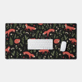 Woodland Fox Botanical Pattern Bureaumat (Keyboard & Muis)