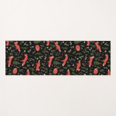 Woodland Fox Botanical Pattern Yogamat (Voorkant (horizontaal))