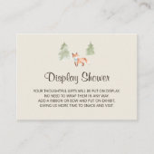 Woodland Fox Boy Display douchewand Kaart (Voorkant)