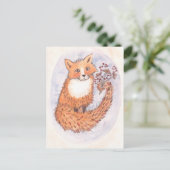 Woodland Fox Briefkaart (Staand voorkant)