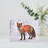 Woodland Fox briefkaart (Staand voorkant)