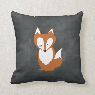 Woodland Fox Chalkboard pillow Kussen