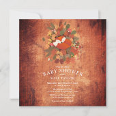 Woodland Fox Cub Baby shower / Strooien Kaart (Voorkant)