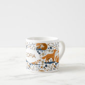 Woodland Fox Custom Espresso Cup Kop (Voorkant rechts)