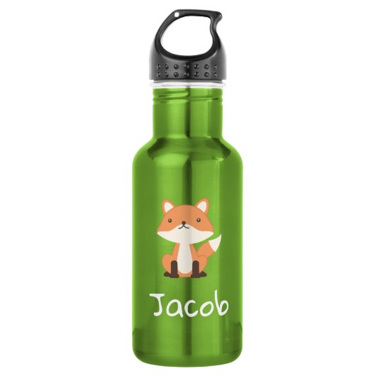 Woodland Fox Cute Forest Animal Baby Fox Waterfles (Voorkant)