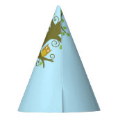 Woodland Fox Cute Kids Birthday Party Feesthoedjes (Achterkant)