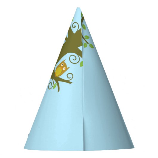 Woodland Fox Cute Kids Birthday Party Feesthoedjes (Achterkant)