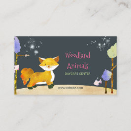 Woodland Fox Daycare Center Visitekaartjes
