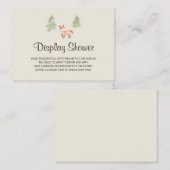 Woodland Fox Display douchewand Kaart (Voorkant / Achterkant)