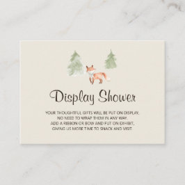 Woodland Fox Display douchewand Kaart