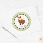 Woodland Fox Favor Stickers 3 inch (Envelop)