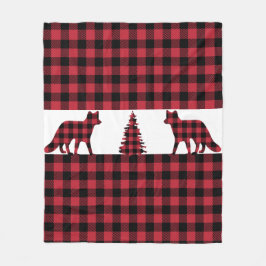 Woodland Fox Fleece Blanket