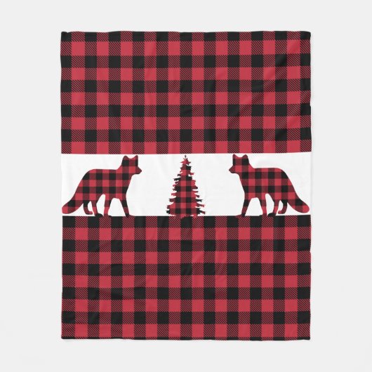 Woodland Fox Fleece Blanket (Voorkant)