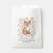 Woodland Fox & Foliage Dank u Bedankzakje (Voorkant)