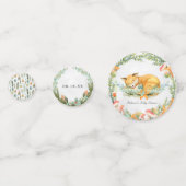Woodland Fox | Forest Animal Party Confetti (Achterkanten)
